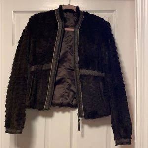 Reversible Fur, Leather Jacket Made by June